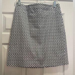 Donna Ricco A-line black and white skirt 6